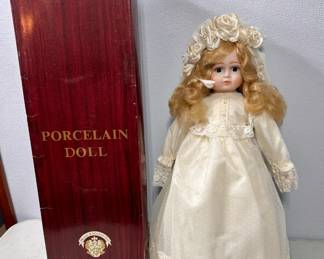 Vintage Musical Bride Doll