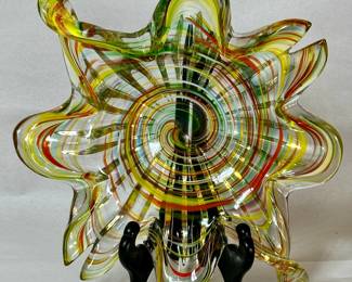 Vntg Muarano-style art glass