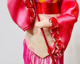 Vntg Vietnamese Doll Pink