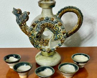 Japan Dragon Saki Set/Cups