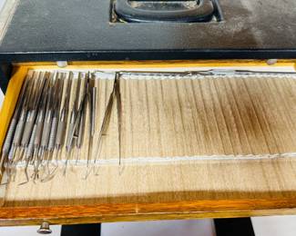 Vntg Dental Tool Case & Instruments