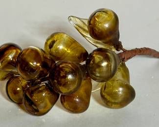 MCM Handblow Glass Grapes
