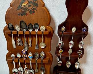 Vntg Spoons & Spoon Holders