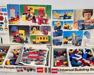 Legos in vntg Lego Boxes