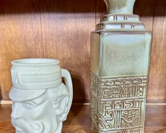 Frankoma Decanter/Avon Mug