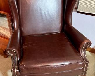 Vntg Leather Studded Chair