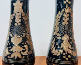 Vntg Indian Brass Vase