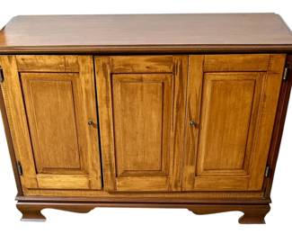 Vntg Solid Wood Shelf w/Doors