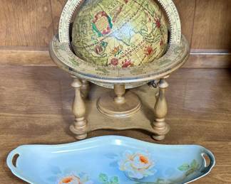 Vintage Globe, Germany Tray