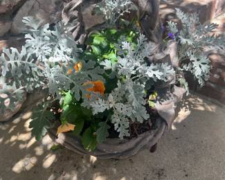 Concrete Wall Plaque Planter