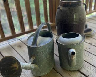 Churn and Watering Cans