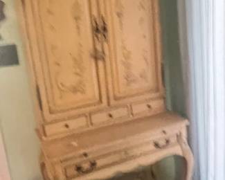 Painted Stepback Cupboard 