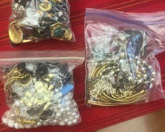 Bags of Costume Jewelry 