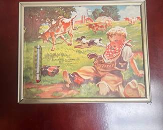 50’s 60s Advertising Thermometer 