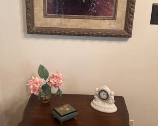 Bombay Nightstand and Print