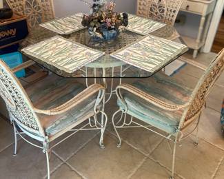 Heavy Metal Table and Chairs