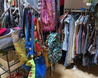 Dozens of bags and totes