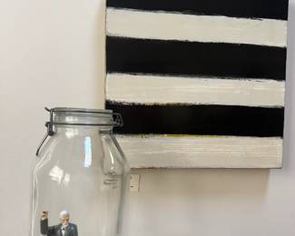 Freudian Sculpture by Bunny Tobias, Painting by Susan Sales