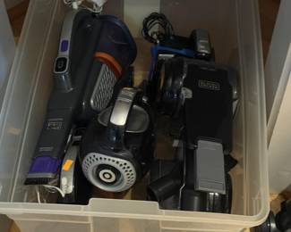 Just a few hand vacuums