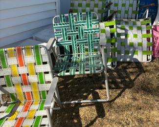 Webbed lawn chairs 