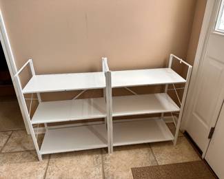 3-Tier double metal foldable Shelving unit