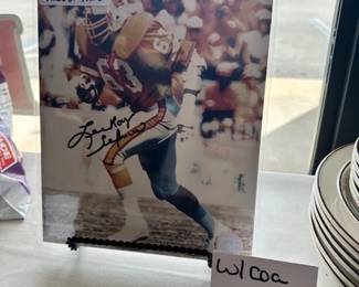 Football Photo Signed with COA