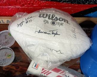 Autographed pro bowl football Marino Lawrence Taylor