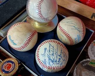 Autographed baseballs