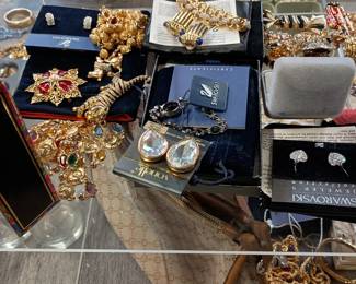 Brooch, ring, bracelet, necklace