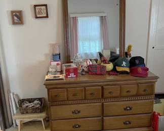 Here is another dresser, in the same design, but lower, wider, and mirrored.