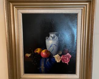 There are more than a few framed art pieces, and this is one of them.