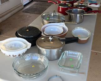 Various kitchenware and dishes