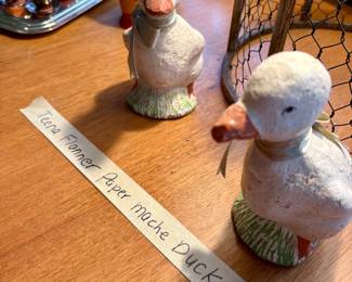 Tena Flanner Paper Mache Ducks