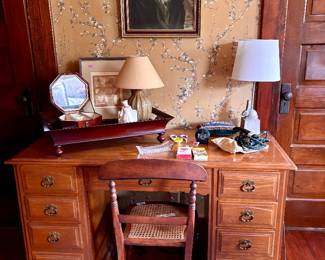 Nice Desk with Antique Chair