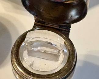 Silver Top Perfume Bottle