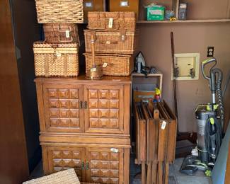 Lots of Basket Cases and Rattan Hangers