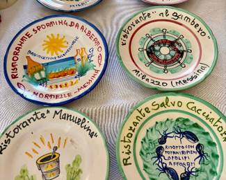 Vintage Buon Ricordo Plate: Hand-Painted Italian Ceramic Wall Decor