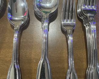 43 pieces Sabatier flatware set with serving pcs