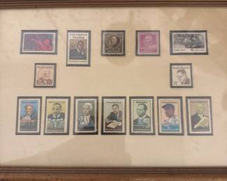 Black heritage series framed stamps