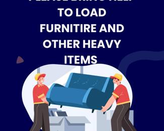 Blue and Orange Red Illustrative Packers and Movers Company Services Promotion Instagram Post