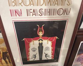 Erté, Broadway's in Fashion, framed Poster