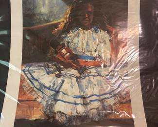 Larry Johnson  signed & numbered print 