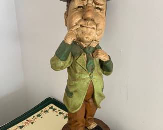 W C Field's chalk ware statue - has been repaired