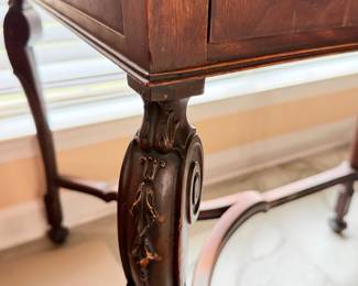 French Writing Desk lovely carving
