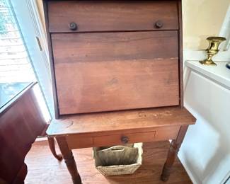 Vintage hand made secretary desk - primitive look