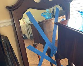 Antique Mahogany Chippendale Mirror