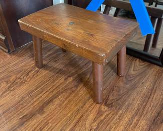 Small vintage wood step stool