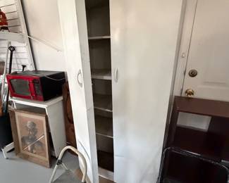 Metal garage cabinet