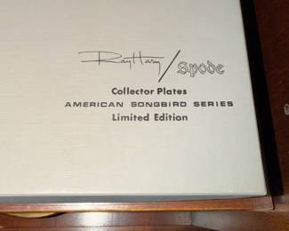 Ray Harm Spode collector plates