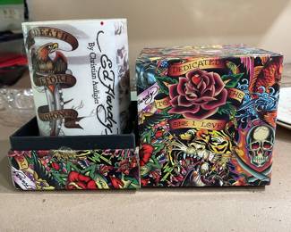 Ed Hardy by Christian Audigier collectible candle holder